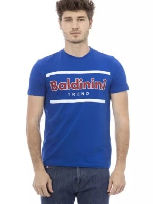 Zdjęcie produktu Modny Niebieski T-Shirt z Bawełny Baldinini