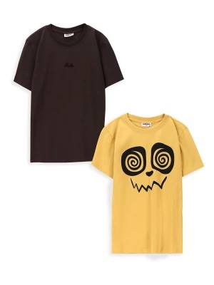 Zdjęcie produktu MOKIDA Koszulki (2 szt.) w kolorze czarnym i żółtym rozmiar: 158