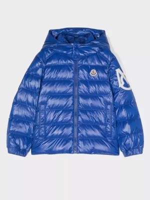 Zdjęcie produktu Moncler Kids Niebieska kurtka puchowa Saulx 4-14 lat rozmiar