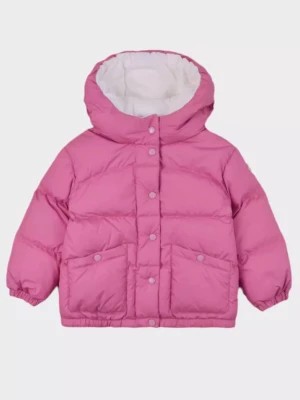 Zdjęcie produktu Moncler Kids Różowa kurtka puchowa z logo na plecach 0-3 lata rozmiar 12/18 MSC