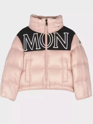 Zdjęcie produktu Moncler Kids Różowa pikowana kurtka z logo 8-14 lat rozmiar