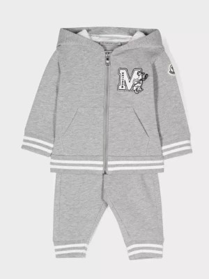 Zdjęcie produktu Moncler Kids Szary komplet dresowy z logo 0-3 lat rozmiar 12/18 MSC