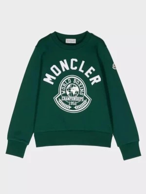 Zdjęcie produktu Moncler Kids Zielona bluza z logo 8-14 lat rozmiar