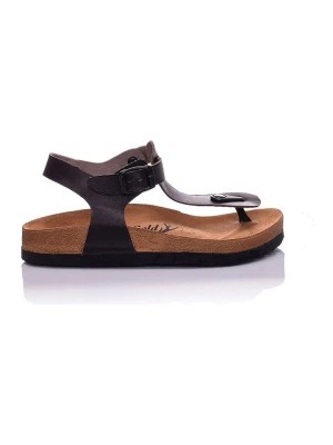 Zdjęcie produktu Moosefield Skórzane sandały w kolorze ciemnobrązowym rozmiar: 37