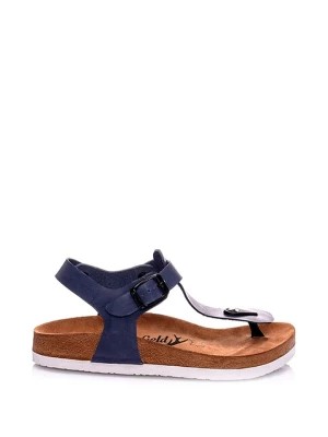 Zdjęcie produktu Moosefield Skórzane sandały w kolorze granatowym rozmiar: 41