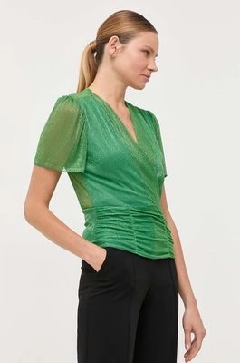 Zdjęcie produktu Morgan bluzka damska kolor zielony wzorzysta