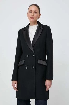 Zdjęcie produktu Morgan płaszcz wełniany kolor czarny przejściowy dwurzędowy