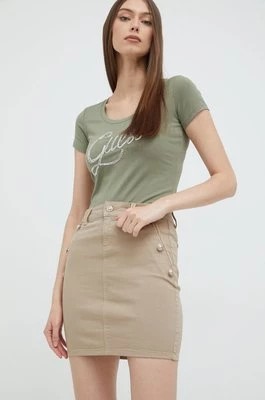 Zdjęcie produktu Morgan spódnica kolor beżowy mini prosta