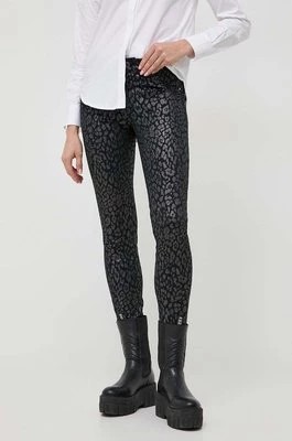 Zdjęcie produktu Morgan spodnie damskie kolor czarny dopasowane medium waist