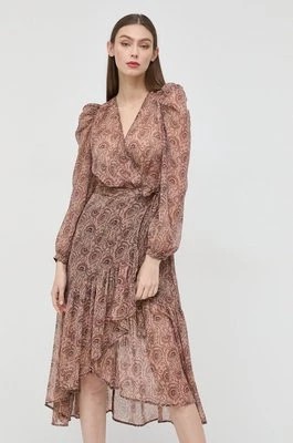 Zdjęcie produktu Morgan sukienka kolor brązowy midi rozkloszowana