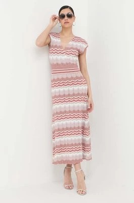 Zdjęcie produktu Morgan sukienka kolor różowy maxi rozkloszowana