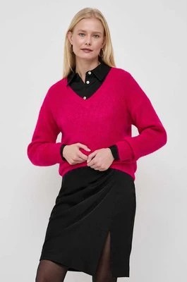 Zdjęcie produktu Morgan sweter z domieszką wełny damski kolor różowy
