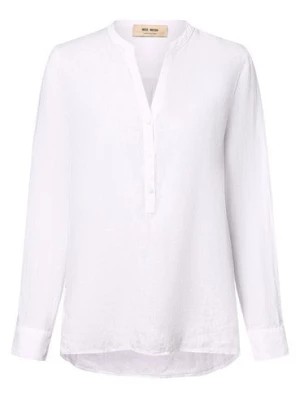 Zdjęcie produktu MOS MOSH Lniana bluzka damska - MMDanna Kobiety len biały jednolity,
