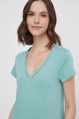 Zdjęcie produktu Mos Mosh t-shirt bawełniany damski kolor zielony