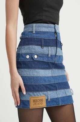 Zdjęcie produktu Moschino Jeans spódnica jeansowa kolor niebieski mini prosta