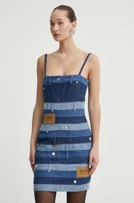 Zdjęcie produktu Moschino Jeans sukienka jeansowa kolor niebieski mini dopasowana