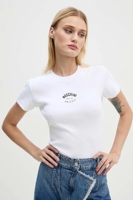 Zdjęcie produktu Moschino Jeans t-shirt damski kolor biały J0714 8734