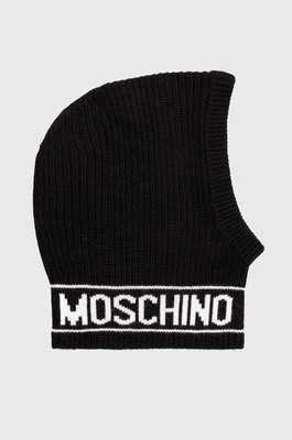 Zdjęcie produktu Moschino kominiarka wełniana kolor czarny M3136 65414