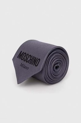 Zdjęcie produktu Moschino krawat kolor szary