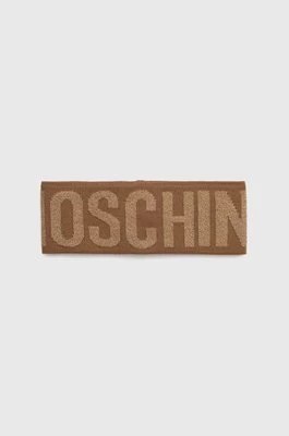 Zdjęcie produktu Moschino opaska wełniana kolor brązowy