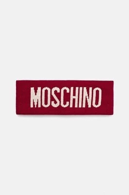 Zdjęcie produktu Moschino opaska wełniana kolor różowy