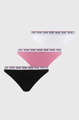 Zdjęcie produktu Moschino Underwear figi 3-pack kolor różowy 241V6A23044402