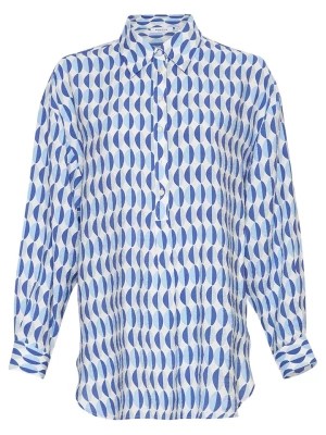 Zdjęcie produktu MOSS COPENHAGEN Bluzka "Maretha" w kolorze niebieskim rozmiar: L/XL