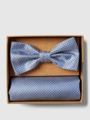 Zdjęcie produktu Mucha i poszetka z tkanym wzorem w zestawie Prince Bowtie