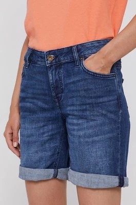 Zdjęcie produktu Mustang Szorty jeansowe damskie gładkie medium waist