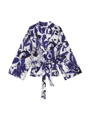Zdjęcie produktu Nadrukowana Bawełniana Koszula Kimono Maliparmi