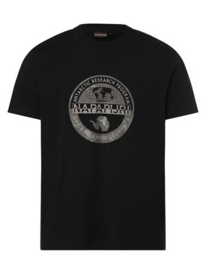 Zdjęcie produktu Napapijri Koszulka męska Mężczyźni Bawełna czarny nadruk,