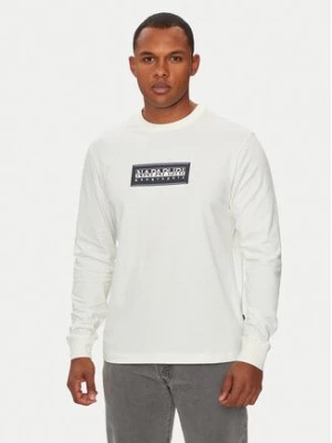 Zdjęcie produktu Napapijri Longsleeve S-Box Logo NP0A4I3M Écru Regular Fit