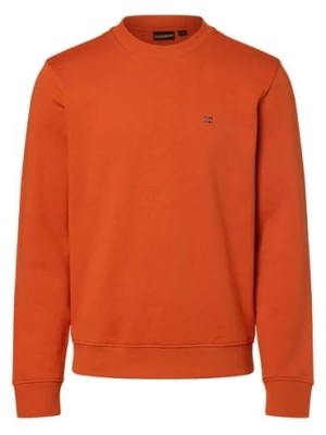 Zdjęcie produktu Napapijri Męska bluza nierozpinana Mężczyźni Bawełna pomarańczowy jednolity,