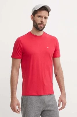 Zdjęcie produktu Napapijri t-shirt bawełniany SALIS męski kolor czerwony gładki NP0A4H8DR251