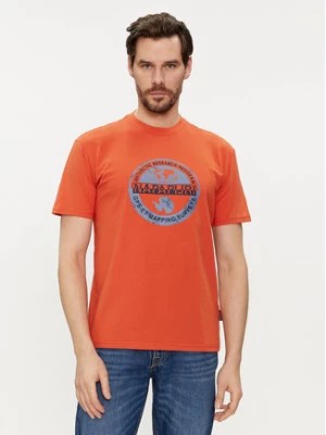 Zdjęcie produktu Napapijri T-Shirt S-Bollo NP0A4H9K Pomarańczowy Regular Fit
