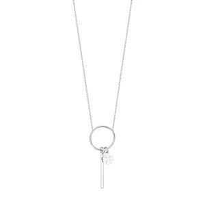 Zdjęcie produktu Naszyjnik srebrny - koniczyna - Simple Simple - Biżuteria YES