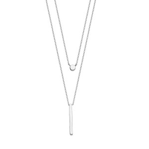 Zdjęcie produktu Naszyjnik srebrny kaskadowy - Simple Simple - Biżuteria YES