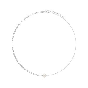 Zdjęcie produktu Naszyjnik srebrny z perłą - Pearls Pearls - Biżuteria YES