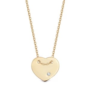 Zdjęcie produktu Naszyjnik złoty z diamentem - serce Biżuteria YES