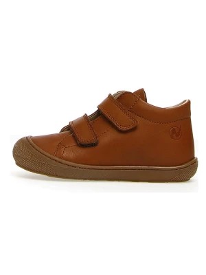 Zdjęcie produktu Naturino Skórzane sneakersy "Coco" w kolorze brązowym rozmiar: 19