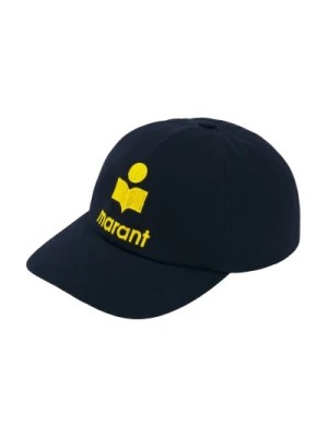 Zdjęcie produktu Navy Blue Cap z Haftowanym Logo Isabel Marant