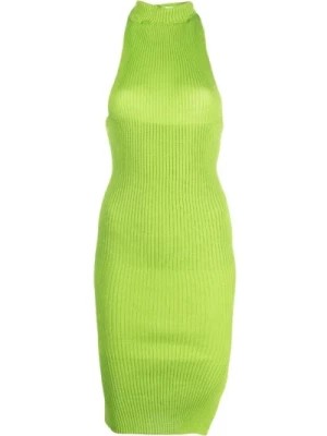 Zdjęcie produktu Neonowa Zielona Sukienka Emma Drape A. Roege Hove