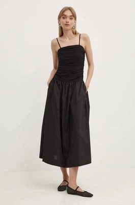 Zdjęcie produktu Never Fully Dressed sukienka LolaAp kolor czarny maxi rozkloszowana NFDDR1404