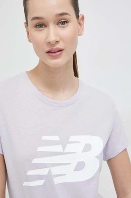 Zdjęcie produktu New Balance t-shirt damski kolor fioletowy