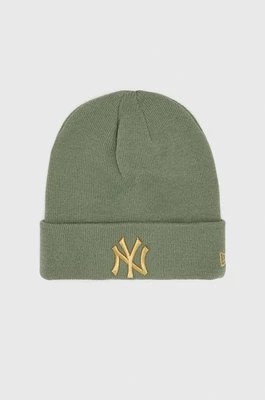 Zdjęcie produktu New Era czapka kolor zielony z grubej dzianiny