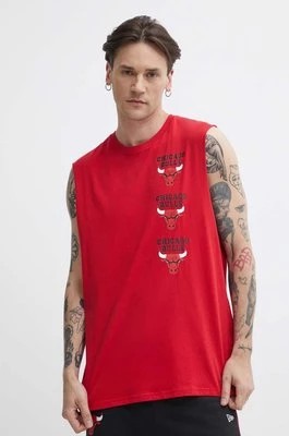 Zdjęcie produktu New Era t-shirt bawełniany męski kolor czerwony CHICAGO BULLS