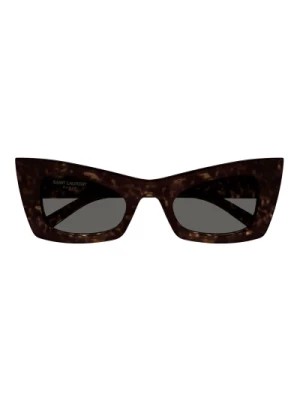 Zdjęcie produktu New Wave Cat-Eye Okulary przeciwsłoneczne z szarymi soczewkami Saint Laurent
