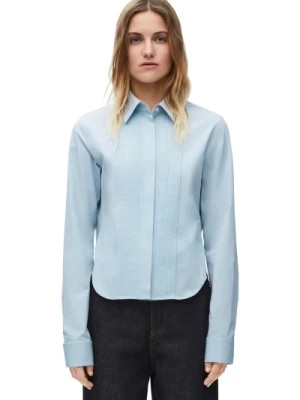 Zdjęcie produktu Niebieska Bawełniana Koszula Plisowana Loewe
