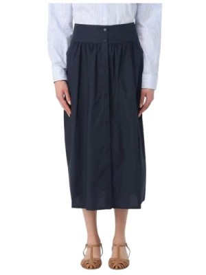 Zdjęcie produktu Niebieska Bawełniana Spódnica Poplinowa Woolrich