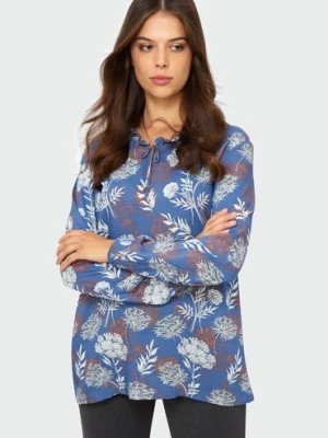 Zdjęcie produktu Niebieska bluzka w kwiaty Greenpoint